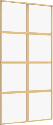 Obrázok produktu pre vidaXL Posuvné dvere Golden 102,5x205 cm ESG číre sklo a hliník