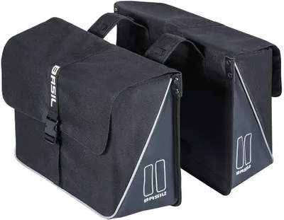 Productafbeelding van Dubbele fietstas 35 liter - Zwart - Waterafstotend