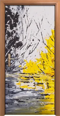 Produktbild von Türposter 90x200 cm Türaufkleber Türtapete Türfolie Klebefolie Baum malerei Surrealistischer Natur