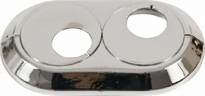 Produktbild von Doppelte Chrom-PVC-Rosette 22 mm