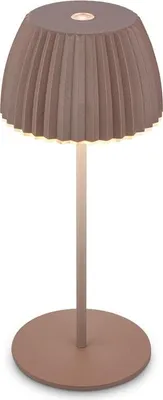Image de Briloner CHAMP Mini lampe de table LED sans fil IP44, dimmable, tactile, batterie, German Design Award Winner 2025, Umbrasand, Ø8,5 x 20 cm