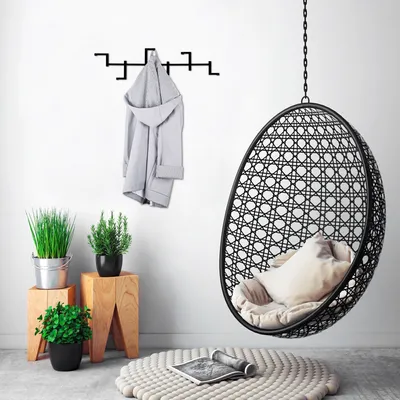 Produktbild von Wallity, Strip- TNL3108, Schwarz, Handtuchhalter & -haken, 60 x 16 cm, 100% Metall (Dicke: 2 mm)