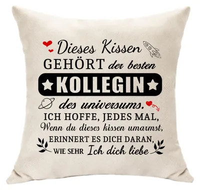 Productafbeelding van Kussensloop voor een collega – afscheidsgeschenk, promotiegeschenk, pensioengeschenk, decoratie
