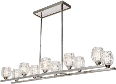Produktbild von Elstead Rubin LED Kronleuchter G9 10-fach Poliertes Nickel