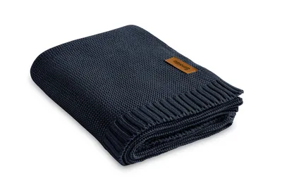 Produktbild von SENSILLO - Babydecke Baumwolle und Bambus - Neugeborene und Babys - 80x100cm - Marineblau