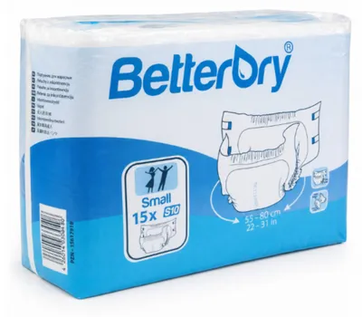 Zdjęcie produktu dla BETTERDRY Majtki chłonne S10 75-110 cm 15szt PZN 15617918
