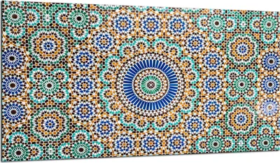 Produktbild von Herdabdeckplatte Glaskeramikkochfeld-Abdeckung Spritzschutz Glas 90x52 Mosaik