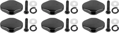 Image de Yctze 6pcs E -Gitarren -Tuning PEGS Maschinenk?pfe mit Schrauben und Unterlegscheiben f��r eine Verbesserte Leistung (BLACK)