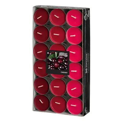 Produktbild von Papstar Duftteelichter, Kirsche, Ø 38 mm · 17 mm, "Flavour", 8 x 36 Stück