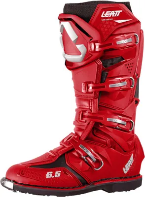 Image de Bottes de motocross Leatt 6.5 2025, rouges, taille 45,5