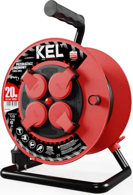 Image de Enrouleur de câble Plastrol PROFESSIONAL LINE ; 4x2p+Z ; IP44 ; 16A ; H05RR-F ; 3x1,5 ; 20 m ; sarriette (W-97784)