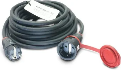 Productafbeelding van Verlengsnoer 230V/16A - 5 m - rubber H07RN-F - IP44 voor buitengebruik