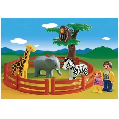 Produktbild von PLAYMOBIL 6742 Tierparkspaß 1.2.3