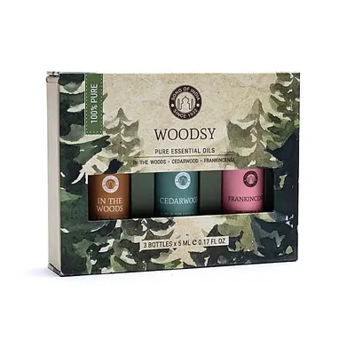 Immagine prodotto di Set Aromaterapia Oli Essenziali Woodsy - 3x5 Ml