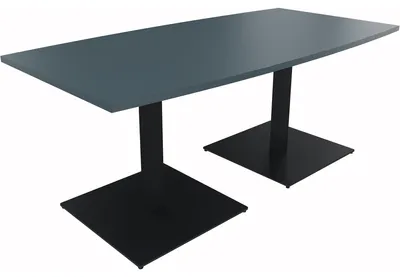 Produktbild von Bespr.ti. Tonneau Tellerfuß Quadrat B1800xT800/900xH720 an/Lavagrau