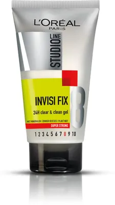 Immagine prodotto di L'Oréal Paris L'Oréal Paris Studio Line Invisi Fix 24h Clear & Clean - Gel per capelli a fissaggio super forte - 150 ml