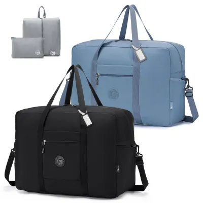 Zdjęcie produktu dla Omgoods - Duża torba podróżna, mieszcząca się jako bagaż podręczny, o wymiarach 55x40x23 cm, z kosmetyczką