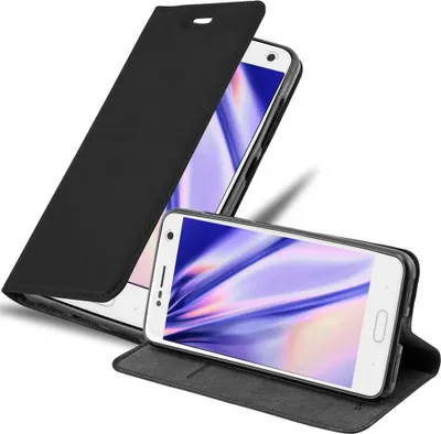 Produktbild von Cadorabo Hülle für ZTE Blade V8 Schutz Hülle in Schwarz Handyhülle Etui Case Cover Magnetverschluss