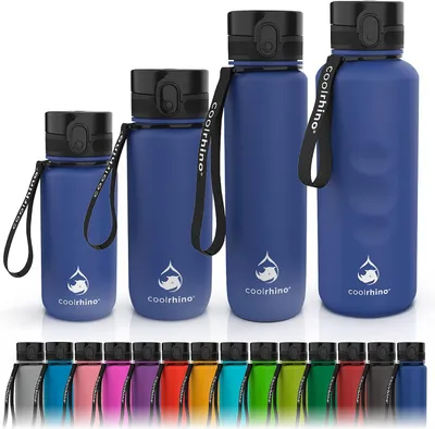 Obrázek produktu pro Láhev na pití o objemu 1500 ml, tmavě modrá, odolná, bez BPA, vhodná pro sport