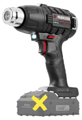 Produktbild von PARKSIDE PERFORMANCE® 20 V Akku-Heißluftgebläse  »PPHLGA 20-Li B3 «, ohne Akku – ohne Ladegerät