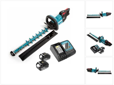 Obrázok produktu pre Akumulátorové nožnice na živý plot Makita DUH 502 RF 18V 50cm + 2x akumulátor 3,0Ah + nabíjačka