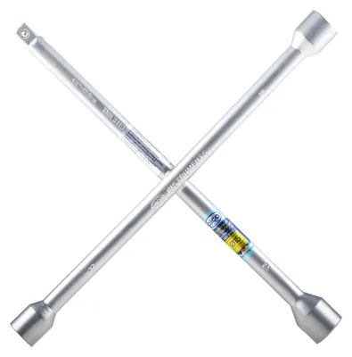 Produktbild von alca® Radkreuzschlüssel 1/2" Vierkant 17 19 21 Universal Rad Kreuzschlüssel Radschlüssel mit Gelenk Radmuttern Stahl in Silber Pkw Transporter SUV