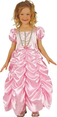 Prinzessin Kostüm Mary Kleid rosa für Kinder Gr. 116-128 rosa Märchen SALE Fasching Karneval Mottoparty Kinderfasching Kindergeburtstag