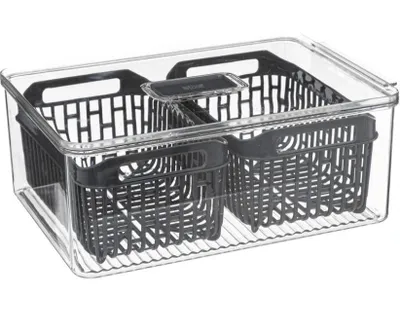 Kühlschrankorganizer 32x22 cm, platzsparend, Kunststoff