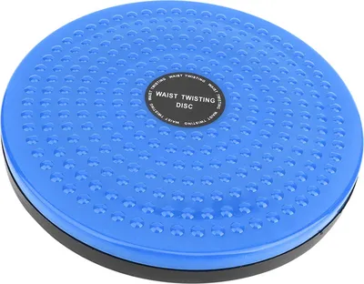 Imagen del producto de Tabla de equilibrio giratoria para fitness – Entrenador de caderas y abdominales, disco giratorio para uso doméstico, equipo de entrenamiento multifuncional, color azul