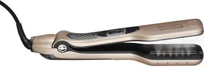 Produktbild von Saint Algue Demeliss TITANIUM Dampfglätterer integriertes Maxi Reservoir 40 ml Abnehmbarer Seitenkamm Extreme Glättung und Haarschutz Gold Champagner-Kraft