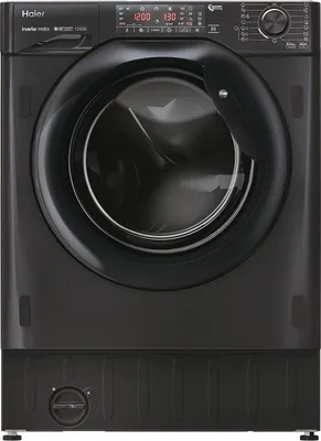 Obrázok produktu pre Haier HWDQ90B416FWBB, Predné plnenie, Vstavaný, Čierna, Ľavý, Čierna, Čierna