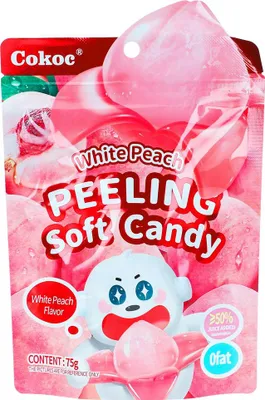 Produktbild von Cokoc White Peach Peeling Soft Candy 75g