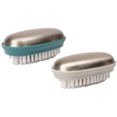 Produktbild von Dexam Desodorierende Seife mit Bürste, 8,5 x 5 x 3,5 cm, 2 Farben