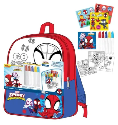 Produktbild von Spiderman Go Spidey ausmalbarer Rucksack, Tasche 38 cm