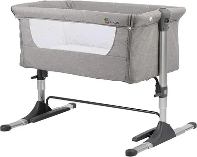 Imagen del producto de Cuna auxiliar para bebés 3 en 1 con colchón, con 4 niveles de altura ajustables y plegable