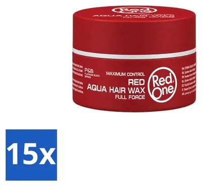 Produktbild von 15 x Red One Aqua Hair Wax Red 150 ml - Vorteilspackung - 15 Stücke