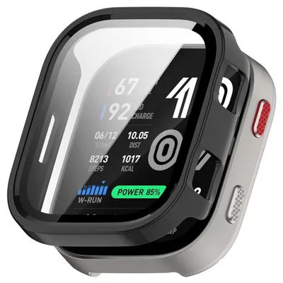 Produktbild von Smartwatch Hülle + Schutzglas für Amazfit Bip Max Schutz 9H Kunststoff Schwarz