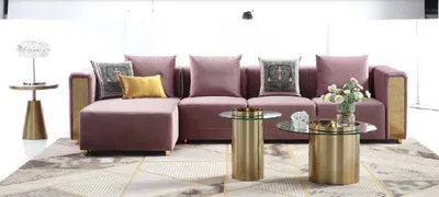 Produktbild von Ecksofa L Form Sofa Couch Design Couchen Polster Textil Modern Eck Garnitur Neu