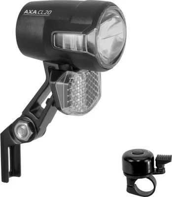 Produktbild von AXA Compactline 20 E-Bike 6-12 V LED-Scheinwerfer 20 Lux inkl. Fahrradklingel