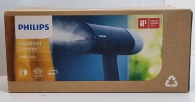Zdjęcie produktu dla Philips 3000 series Ręczny steamer z serii 3000 STH3000/20, Ręczny parowiec do ubrań, 0,1 l, 0,5 min, Niebieski, Reno Blue, 20 g/min