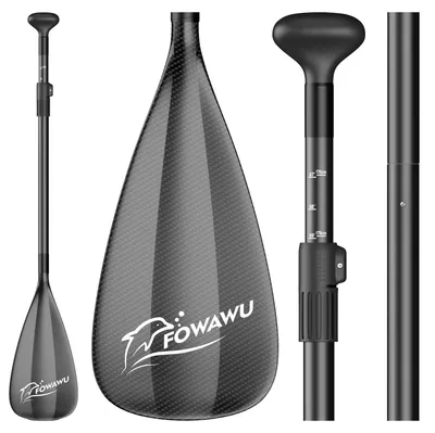 Image de Avoirde paddle, 3 parties, réglable, 804 g, pour paddleboard en aluminium
