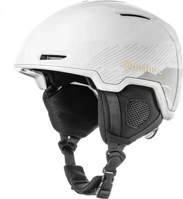 Produktbild von Qunature Skihelm L Weiß mit Ohrenschutz