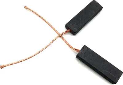 Produktbild von 2x Trade-Shop Motorkohlen Kohlebürsten Schleifkohlen 6,3 x 11 x 34mm für viele Waschmaschinen, Elektrogeräte, Haushaltsgeräte