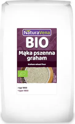 MĄKA PSZENNA GRAHAM TYP 1850 BIO 1 kg - NATURAVENA