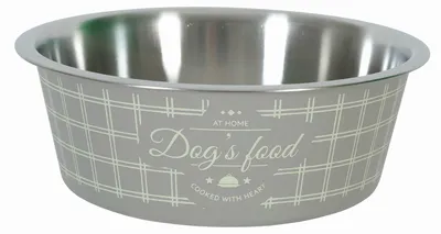 Zdjęcie produktu dla Miska dla psa ze stali nierdzewnej FOOD DOG 1,7l brązowa Zolux