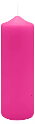 Produktbild von Spitzkopf Stumpen Kerzen Fuchisa Pink 20 x Ø 6 cm, 6 Stück