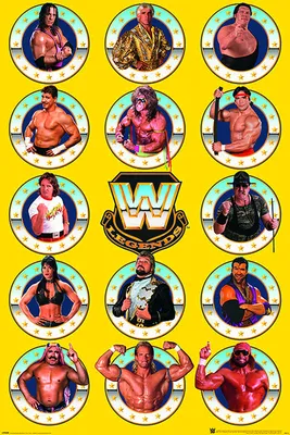 Zdjęcie produktu dla Plakat WWE Legends Chrome  91,5 x 61 cm