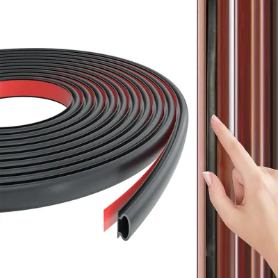 Produktbild von 15m Türdichtung Selbstklebend Gummi Dichtungsband,Schwarz