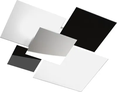 Produktbild von Moderne Deckenleuchte 1088/90-NE Weißes und schwarzes Glas 4xE27
