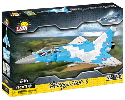 Produktbild von COBI Armed Forces Mirage 2000-5 Kampfjet, Flugzeug, Konstruktionsbausteine, Spielzeug, 400 Teile, 5801